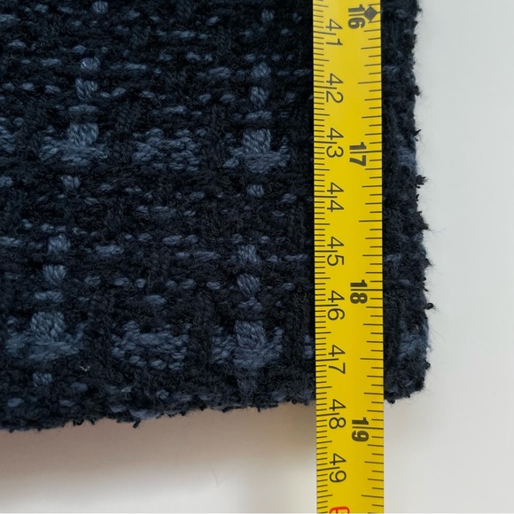 Uniqlo Knitted Short Jacket Blue Black Textured Size XL - Picture 14 of 14